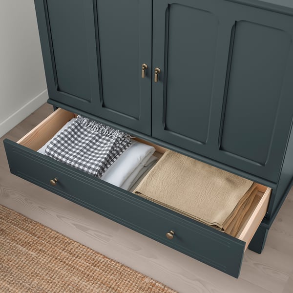 LOMMARP Armoire, bleu-vert foncé, 40 1/8x39 3/4 "