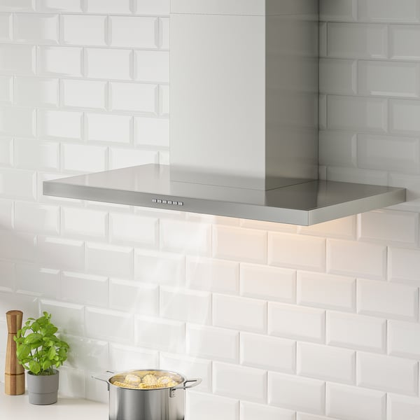 LUFTBUREN Hotte murale, acier inox