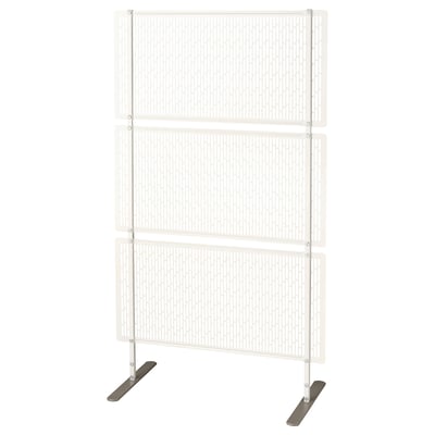 LUNGÖN Paravent, blanc cassé intérieur/extérieur, 55 1/8x31 1/2x15 3/4 "