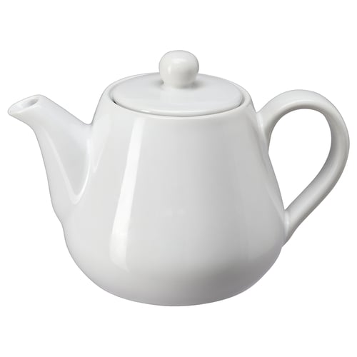 LYSRÄKA Théière, blanc, 0.8 qt