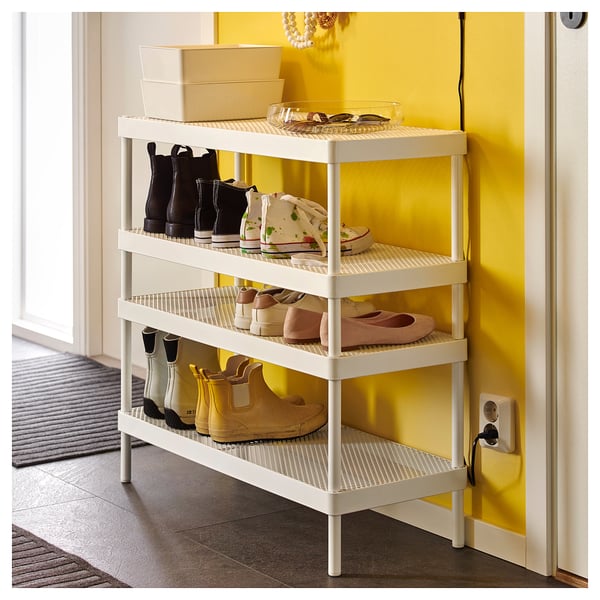 MACKAPÄR Étagère à chaussures, blanc, 30 3/4x12 5/8x15 3/4 "