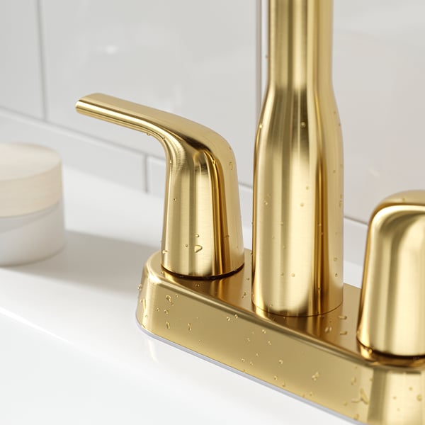MACKSJÖN Mélangeur de lavabo centré, couleur laiton, 4 "