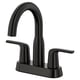 MACKSJÖN Mélangeur de lavabo centré, noir, 4 "