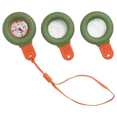 MAJBAGGE Accessoires observation nature, 3p, vert/orange