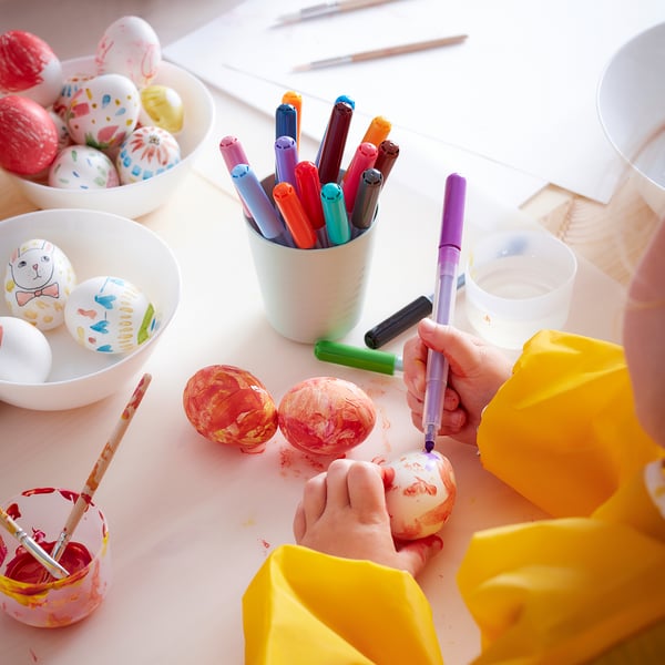 MÅLA Tablier manches longues, jaune