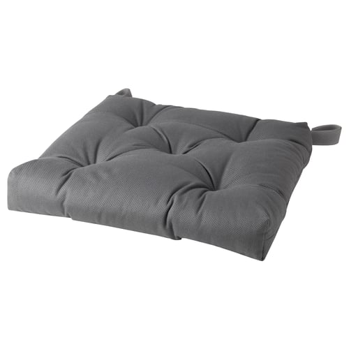 MALINDA Coussin de chaise, gris, 16/14x15x3 "