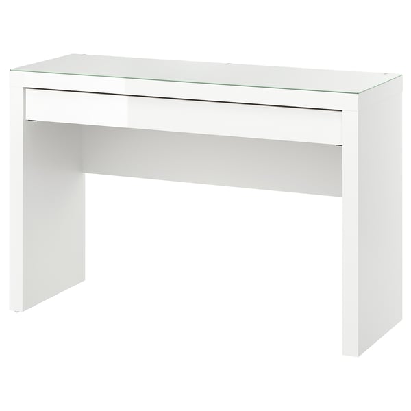 MALM Coiffeuse, blanc ultrabrillant, 47 1/4x16 1/8x30 3/4 "