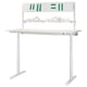 MÅLOMRÅDE Bureau jeu assis/debout, avec bras d'écran/électrique blanc, 70 7/8x31 1/2 "