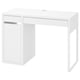 MICKE Bureau, blanc, 41 3/8x19 5/8 "