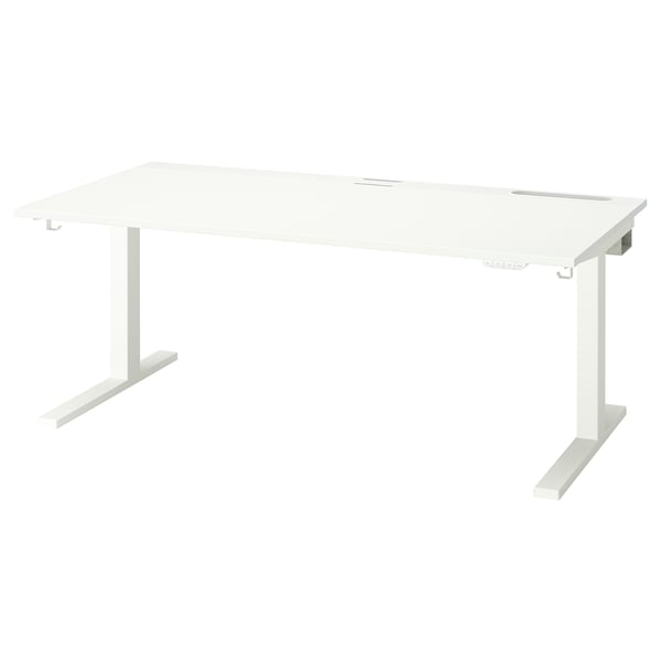 MITTZON Bureau assis-debout, électrique blanc, 63x31 1/2 "