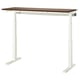 MITTZON Bureau assis-debout, électrique noyer plaqué/blanc, 55 1/8x23 5/8 "