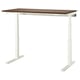 MITTZON Bureau assis-debout, électrique noyer plaqué/blanc, 55 1/8x31 1/2 "