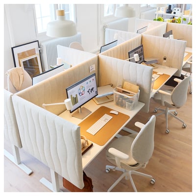 MITTZON Bureau, blanc, 63x31 1/2 "