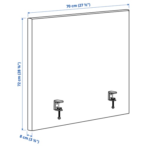MITTZON Cloison acoustique pour bureau, Gunnared beige, 27 1/2x28 3/8 "