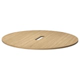 MITTZON Plateau de table, rond/chêne plaqué, 47 1/4 "