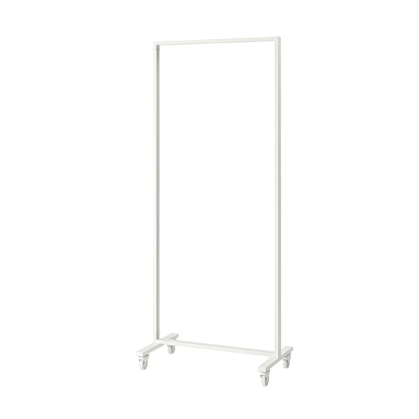 MITTZON Structure à roulettes, blanc, 33 1/2x80 3/4x19 5/8 "