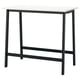 MITTZON Table conférence, blanc/noir, 47 1/4x26 3/4x41 3/8 "