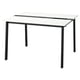MITTZON Table conférence, blanc/noir, 47 1/4x42 1/2x29 1/2 "