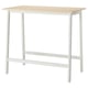 MITTZON Table conférence, bouleau plaqué/blanc, 47 1/4x26 3/4x41 3/8 "