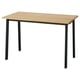 MITTZON Table conférence, chêne plaqué/noir, 47 1/4x26 3/4x29 1/2 "