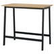 MITTZON Table conférence, chêne plaqué/noir, 47 1/4x26 3/4x41 3/8 "
