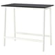 MITTZON Table conférence, frêne plaqué teinté noir/blanc, 47 1/4x26 3/4x41 3/8 "