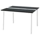 MITTZON Table conférence, frêne plaqué teinté noir/blanc, 47 1/4x42 1/2x29 1/2 "