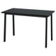 MITTZON Table conférence, frêne plaqué teinté noir/noir, 47 1/4x26 3/4x29 1/2 "