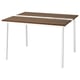 MITTZON Table conférence, noyer plaqué/blanc, 47 1/4x42 1/2x29 1/2 "