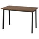 MITTZON Table conférence, noyer plaqué/noir, 47 1/4x26 3/4x29 1/2 "