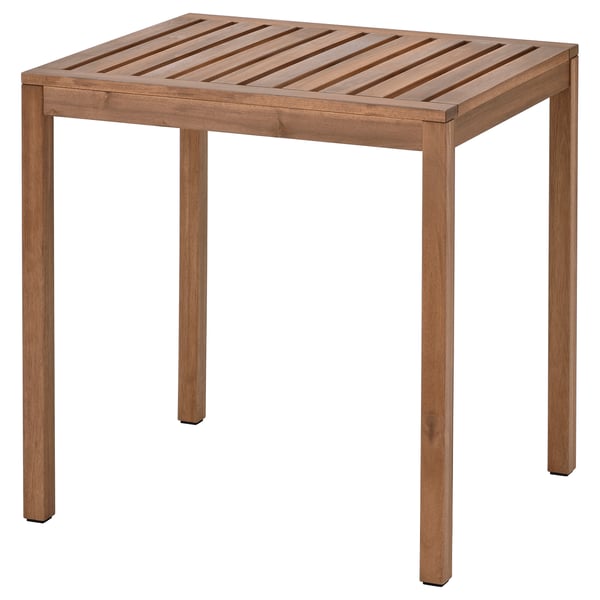 NÄMMARÖ Table, extérieur, teinté brun clair, 29 1/2x24 3/4 "