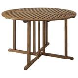 NÄMMARÖ Table, extérieur, teinté brun clair, 51 1/8 "