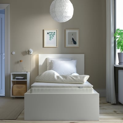 NÄSFJÄLLET Surmatelas, blanc, 1 place
