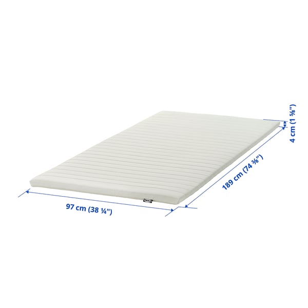 NÄSFJÄLLET Surmatelas, blanc, 1 place
