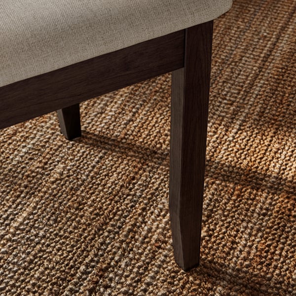 NÄSINGE Chaise, brun foncé teinté/Kilanda beige clair