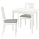 NÄSINGE / NÄSINGE Table et 2 chaises, blanc/blanc Tibbleby beige-gris, 31 1/2x23 5/8 "