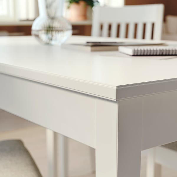 NÄSINGE / NORDVIKEN Table et 4 chaises, blanc/blanc, 51 1/8x31 1/2 "