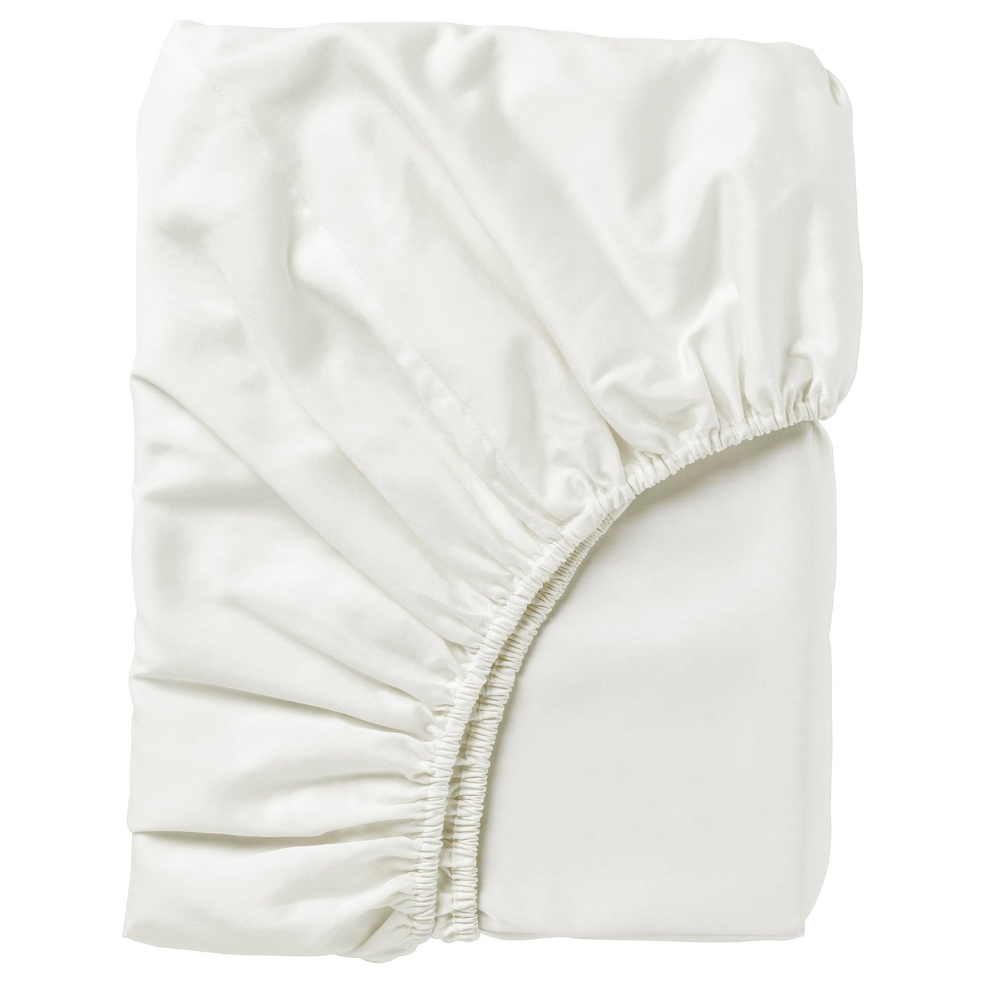 NATTJASMIN Drap-housse, blanc, 2 places