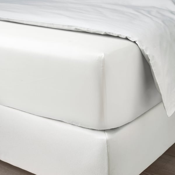 NATTJASMIN Ensemble draps, blanc, Grand 2 places