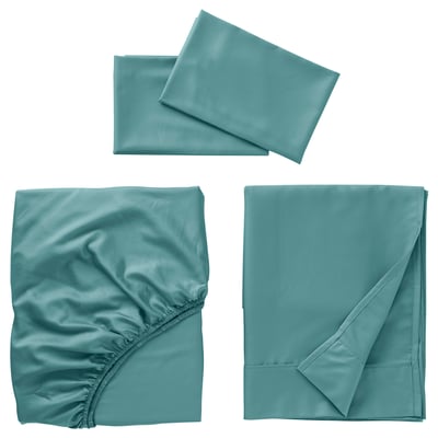 NATTJASMIN Ensemble draps, bleu-vert, Grand 2 places