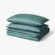 NATTJASMIN Housse de couette et taie(s), bleu-vert, 2 places/grand 2 places