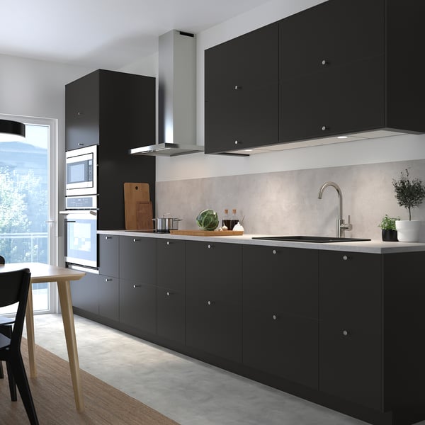NICKEBO Façade de tiroir, mat anthracite, 36x15 "