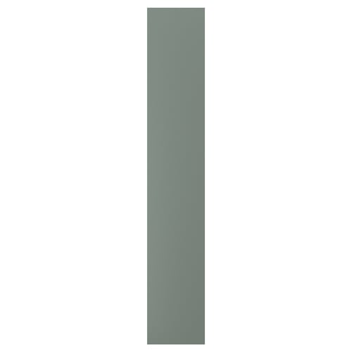 NICKEBO Panneau latéral de finition, mat gris-vert, 15x90 "