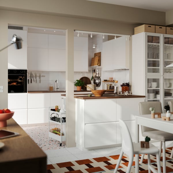 NISSAFORS Desserte, blanc, 19 7/8x7 1/2x26 3/8 "