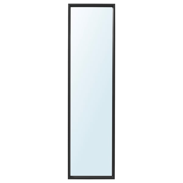 NISSEDAL Miroir, noir, 15 3/4x59 "