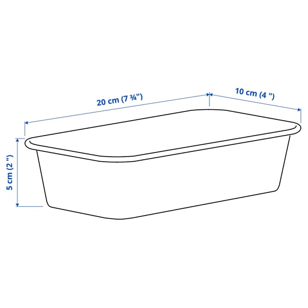 NOJIG Range-tout, plastique/beige, 4x7 ¾x2 "