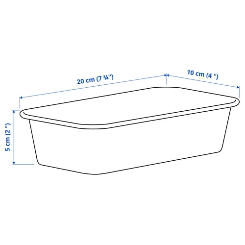 NOJIG Range-tout, plastique/beige, 4x7 ¾x2 "