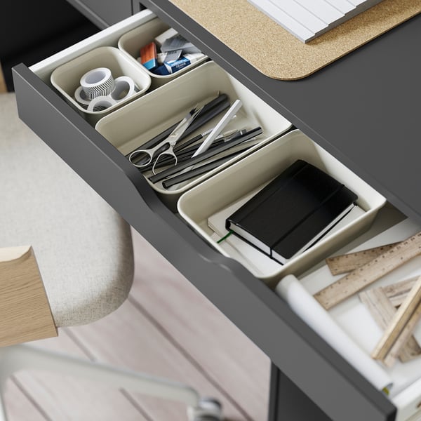NOJIG Range-tout, plastique/beige, 6x7 ¾x2 "