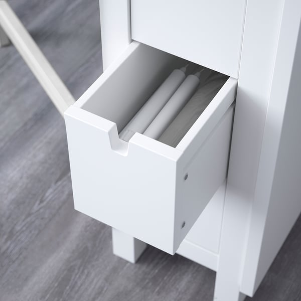 NORDEN Table à abattants, blanc, 10 1/4/35/59 7/8x31 1/2 "