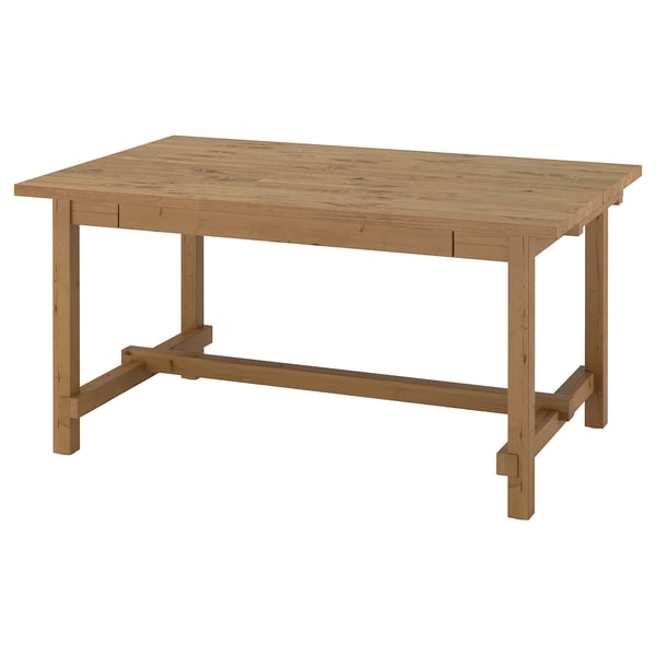 NORDVIKEN Table à rallonge, teint anc, 59 7/8/87 3/4x37 3/8 "